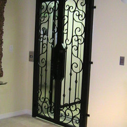 Forge Iron Designs Wrought Iron Elevator Door - Interior Doors