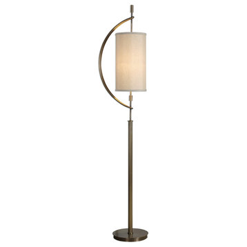 Uttermost 28151-1 Balaour 1 Light 66" Tall Floor Lamp by David - Antiqued