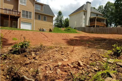 Before & After Residential Yard Grading in Covington, GA