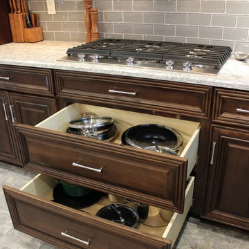 Geneseo, IL- Rich Mocha Stained Cabinets and Cambria Berwyn Quartz Kitchen