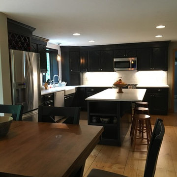 Hanson Black Cabinet Refinishing