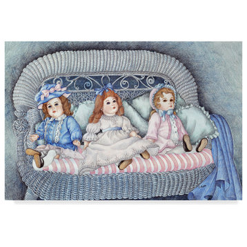 Carol J Rupp 'Grandmas Dolls' Canvas Art, 24"x16"