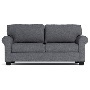 Haris Gray Fabric Sleeper Sofa, Haris Dark Grey Fabric Sleeper Sofa Sectional