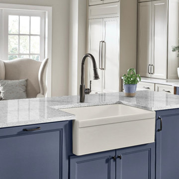 Elkay Fireclay 29-7/8" x 19-3/4" x 10-1/16", Single Bowl Farmhouse Sink, Biscuit
