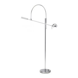 Contemporary Style Sonneman Orbiter 1 Light Floor Lamp - Lighting