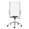 Modern Slide High Back Management Office Chair, White