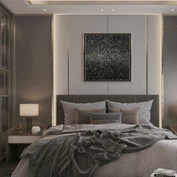 Luxurious Paneled Bedroom