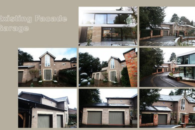 Contemporary garage in Cheshire.