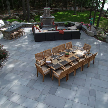 Moultonborough Outdoor Kitchen & Fireplace Project