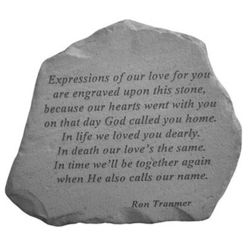 Garden Accent Stone, "Expressions of Our Love"