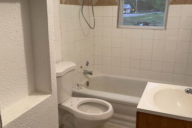 Small elegant bathroom photo in Other