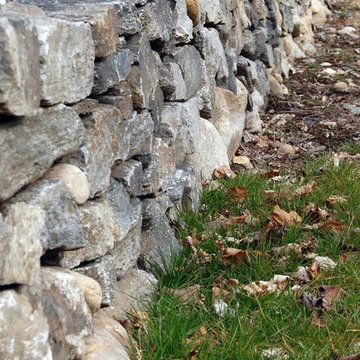 Dry Stacked Stone Wall - Weston, CT
