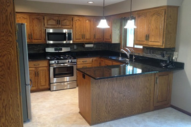 Elegant kitchen photo in Minneapolis