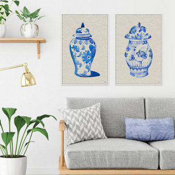 Chinese Vases V Diptych