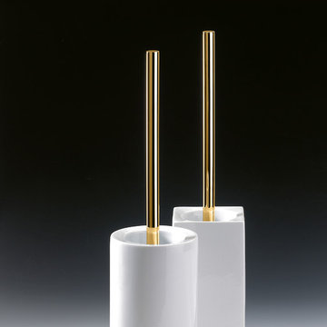 Designer Toilet Brushes and Holder Set