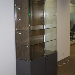 Glass display case - Display And Wall Shelves 