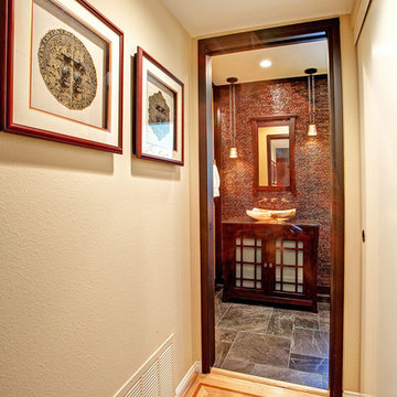 Asian-Inspired Powder Room