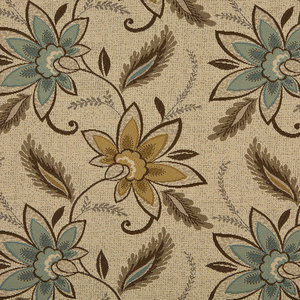 Fabric By The Yard BrownTeal IndoorOutdoor Home Decorating Fabric