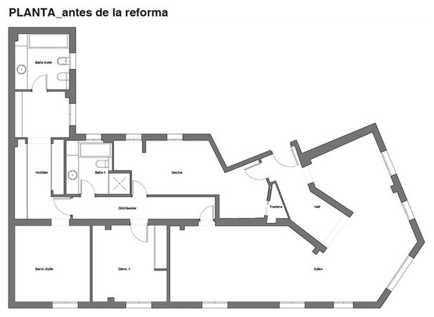 Plano de planta by La Reina Obrera - Arquitectura e Interiorismo