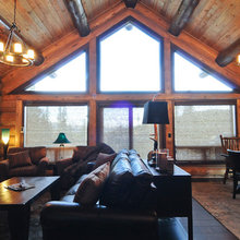 Log Home Family Room