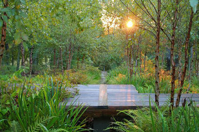 This is an example of a traditional backyard water fountain landscape in New Orleans.