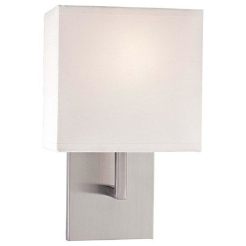 George Kovacs P470 1 Light Wall Sconce, Brushed Nickel