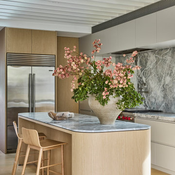 Open-Plan Living and Dining with Kitchen Island