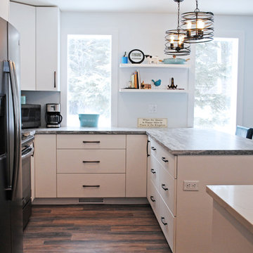 Off White Polymer Kitchen