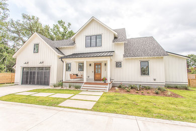 Cottage two-story exterior home idea in Other