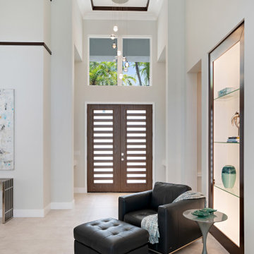 Modern Entryway with Architectural Detail — McClellan Park Sarasota
