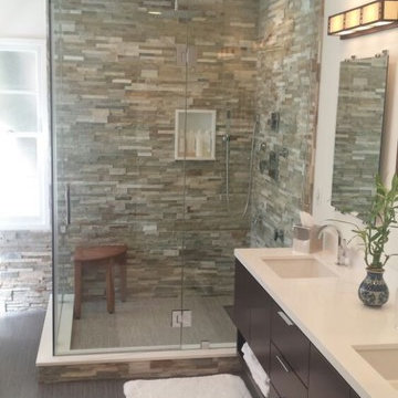 Master Bath with Stonework