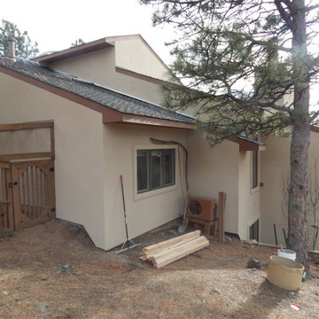 stucco and stone