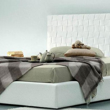 Lido Maxi - Modern Italian Bed with Tall Headboard