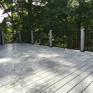 New Providence deck. Select decking, Reveal railings