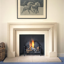 fireplace dining room