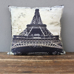 eiffel tower pillow - Decorative Pillows