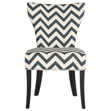 Safavieh Jappic Ring Side Chairs, Set of 2, Navy/White
