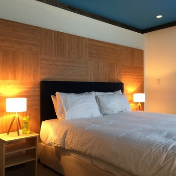 Headboard Panel in Japan - Bamboo & Upholstery