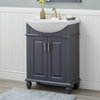 Home Elements Vanity 24x17.5 White Ceramic Top, VC24200GY Gray