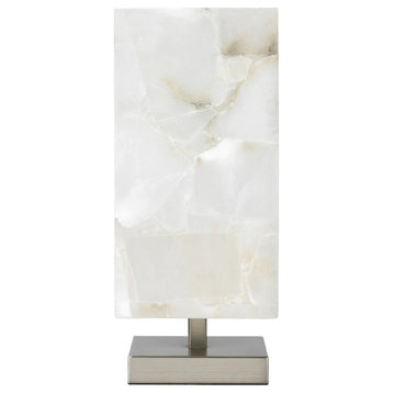 Jules White Stone Axis Table Lamp