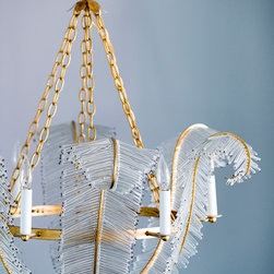 Crystal Feather Chandelier - Chandeliers