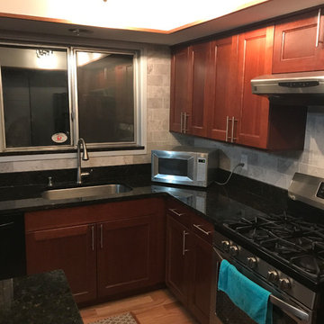 Before & After Kitchen Backsplash