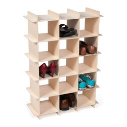 Sprout - Modern Wood Shoe Storage Cubby - Shoe Storage