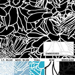 Casart Flower Power Neutral Colorways - Wallpaper