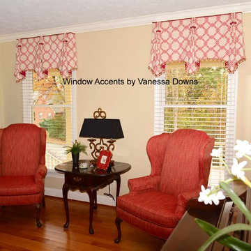 Various custom window treatments installed in 2014