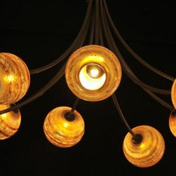 CEILING GLASS CHANDELIER - Products