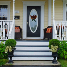 fall porch decorating