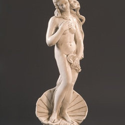 Venus with Half Shell - Garden Statues And Yard Art
