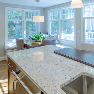 Gorgeous Two toned kitchen in Lincoln MA
