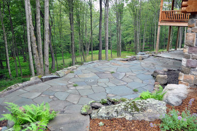 Photo of a rustic landscaping in New York.